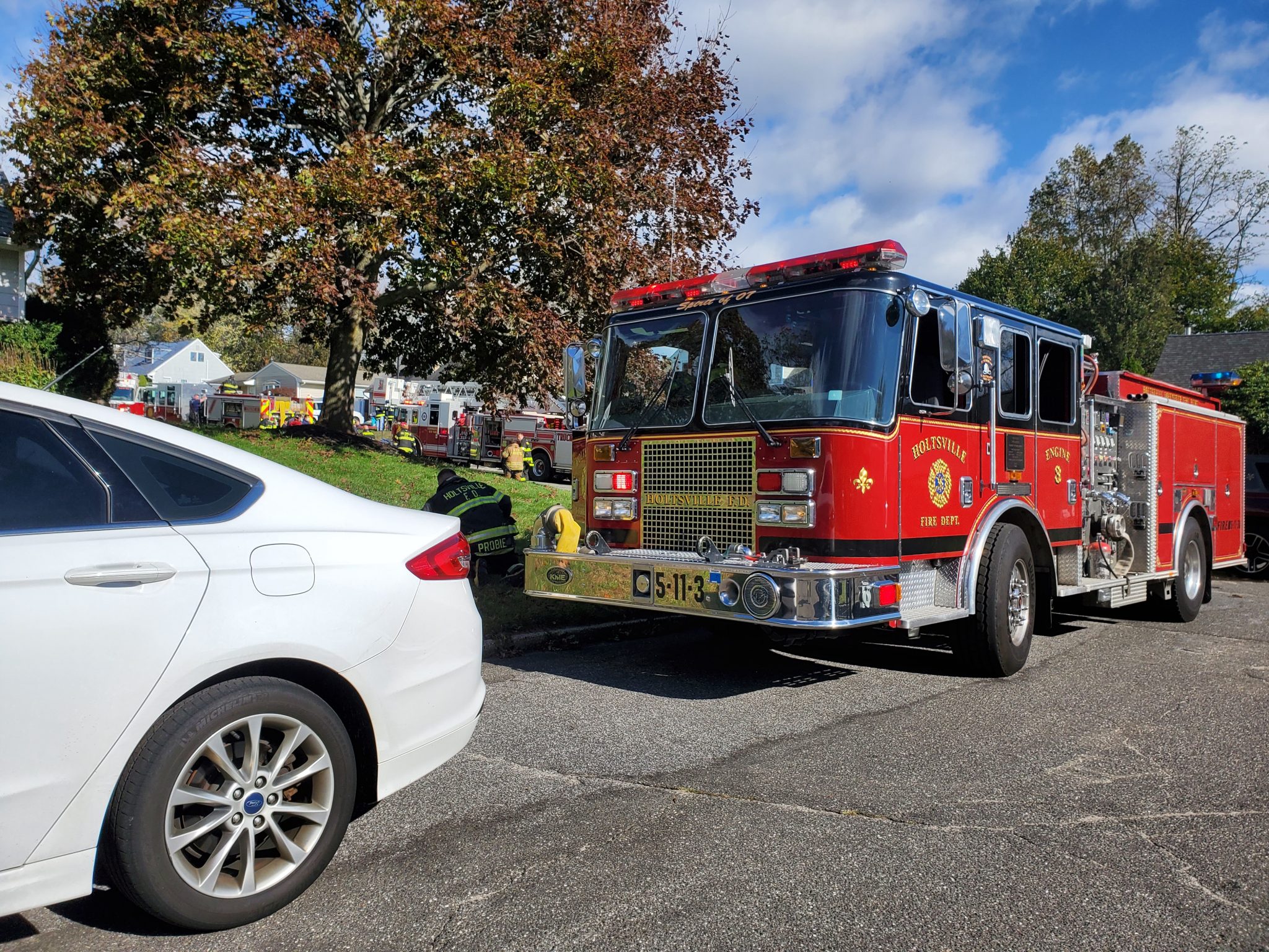 Holtsville FD Responds to Structure Fire in Farmingville Holtsville