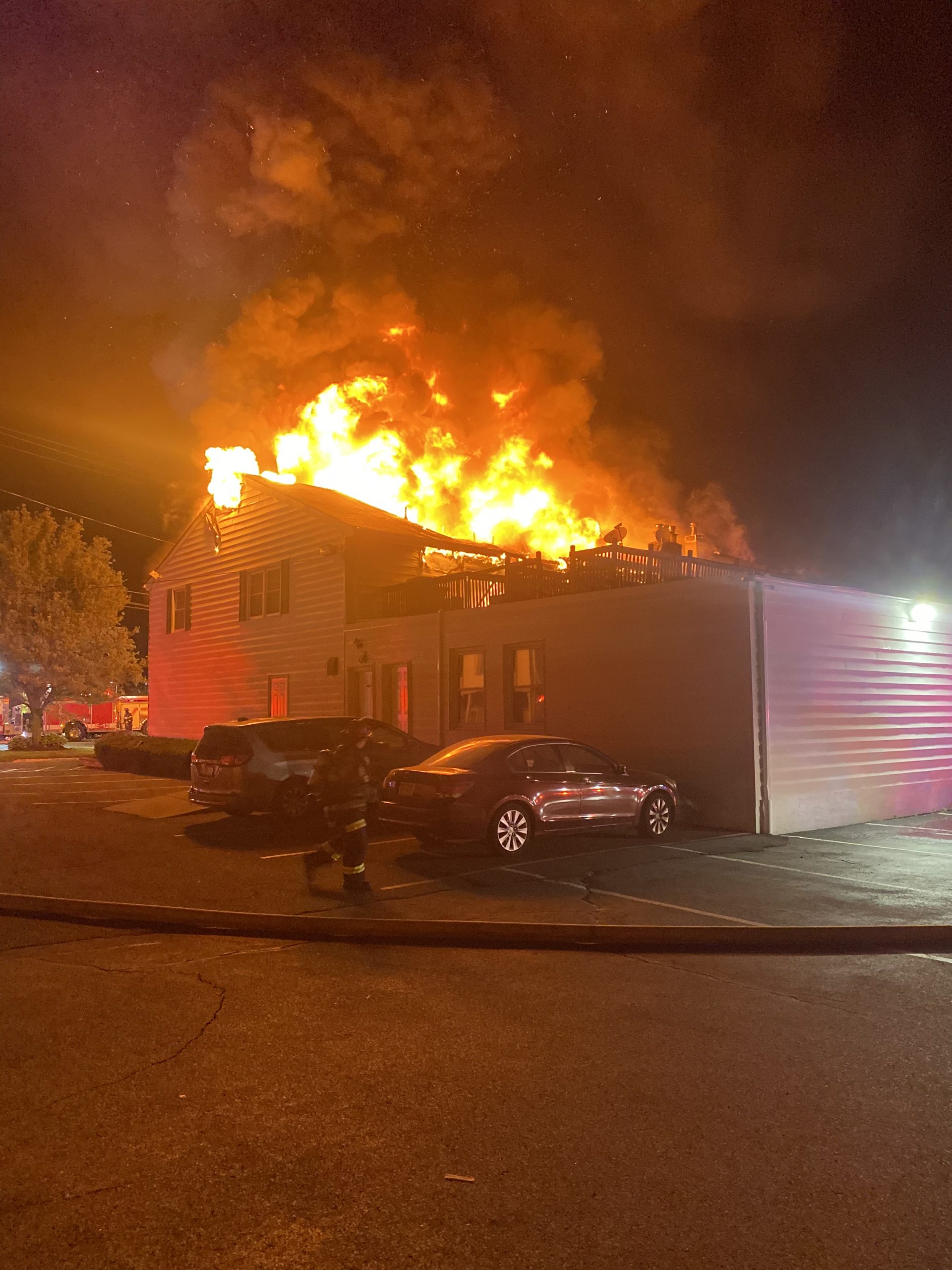 Holtsville FD Responds as RIT to Mutual Aid Structure Fire