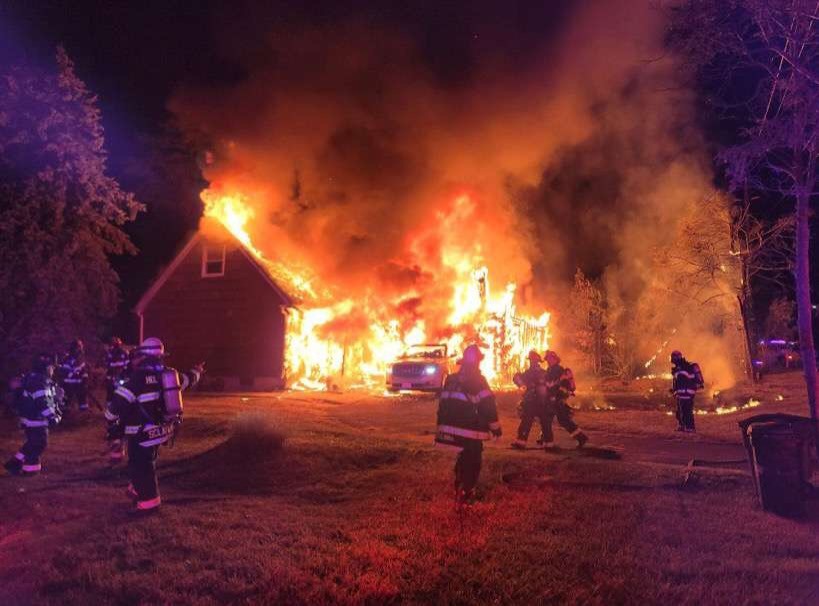 Holtsville Firefighters Respond to Structure Fire in Farmingville