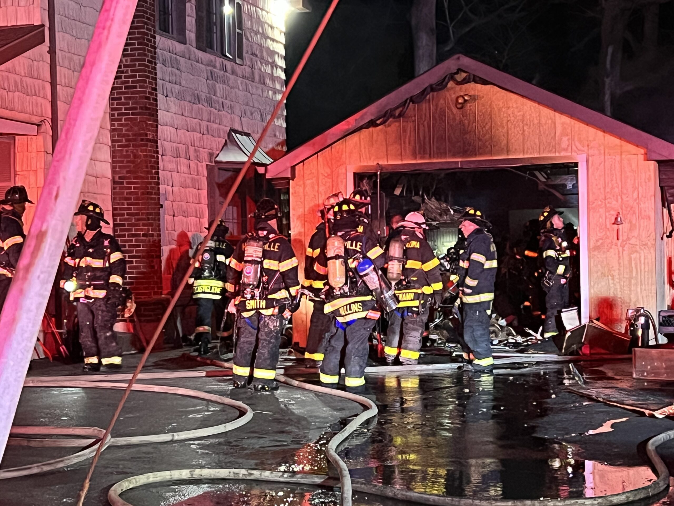 Holtsville FD Responds to Mutual Aide Structure Fire in Ronkonkoma