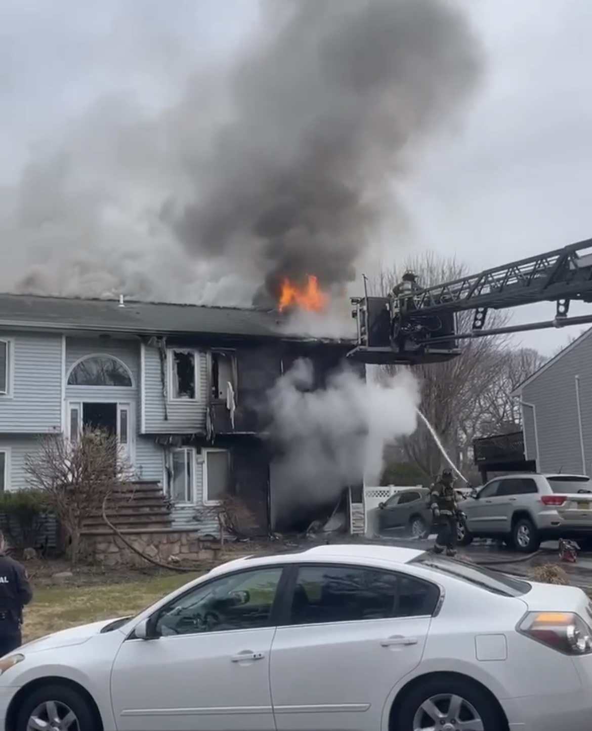 Holtsville FD Responds to Holbrook Fire District for Structure Fire